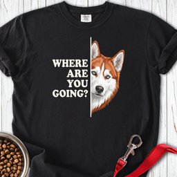 Red And White Husky Alert Premium Tee Gift For Dog Lover