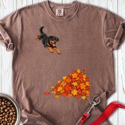 Rottweiler Leaf Pile Premium Tee Gift For Dog Lover