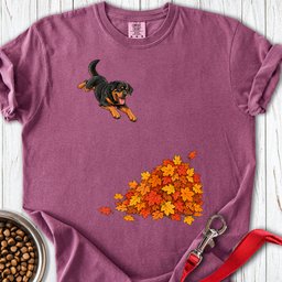 Rottweiler Leaf Pile Premium Tee Gift For Dog Lover