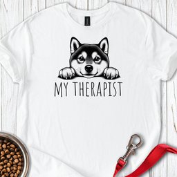 Shiba Inu My Therapist T Shirt Gift For Dog Lover
