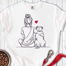 Pitbull Hug Premium Tee Gift For Dog Lover
