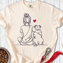 Pitbull Hug Premium Tee Gift For Dog Lover