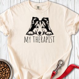 Shetland Sheepdog My Therapist Premium Tee Gift For Dog Lover