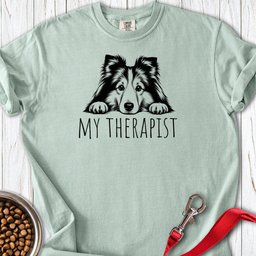 Shetland Sheepdog My Therapist Premium Tee Gift For Dog Lover