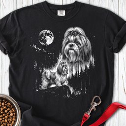 Shih Tzu Moonlight Premium Tee Gift For Dog Lover