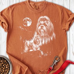 Shih Tzu Moonlight Premium Tee Gift For Dog Lover