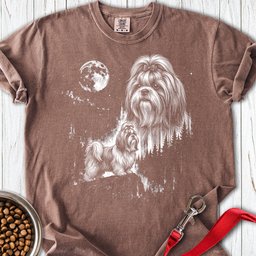 Shih Tzu Moonlight Premium Tee Gift For Dog Lover