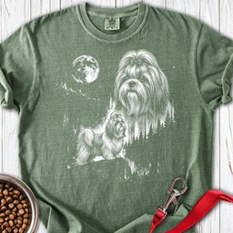 Shih Tzu Moonlight Premium Tee Gift For Dog Lover