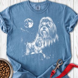 Shih Tzu Moonlight Premium Tee Gift For Dog Lover