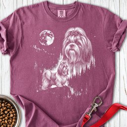 Shih Tzu Moonlight Premium Tee Gift For Dog Lover