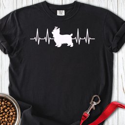 Yorkshire Terrier Heartbeat Premium Tee Gift For Dog Lover