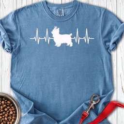 Yorkshire Terrier Heartbeat Premium Tee Gift For Dog Lover