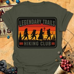 Hiking Club Tee Gift For Tabletop Gamer