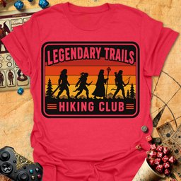 Hiking Club Tee Gift For Tabletop Gamer