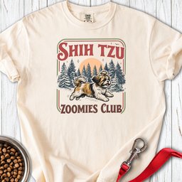Shih Tzu Zoomies Club Premium Tee Gift For Dog Lover