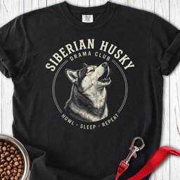 Siberian Husky Drama Club Premium Tee Gift For Dog Lover