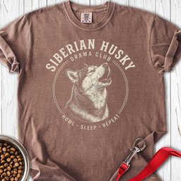 Siberian Husky Drama Club Premium Tee Gift For Dog Lover