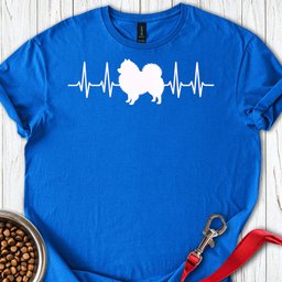 Pomeranian Heartbeat T Shirt Gift For Dog Lover