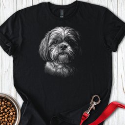 Shih Tzu Engraved T Shirt Gift For Dog Lover