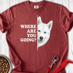 White Husky Alert Premium Tee Gift For Dog Lover