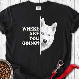 White Husky Alert Premium Tee Gift For Dog Lover