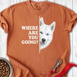White Husky Alert Premium Tee Gift For Dog Lover