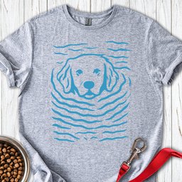 Swimming Golden Retriever T Shirt Gift For Dog Lover
