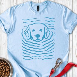 Swimming Golden Retriever T Shirt Gift For Dog Lover