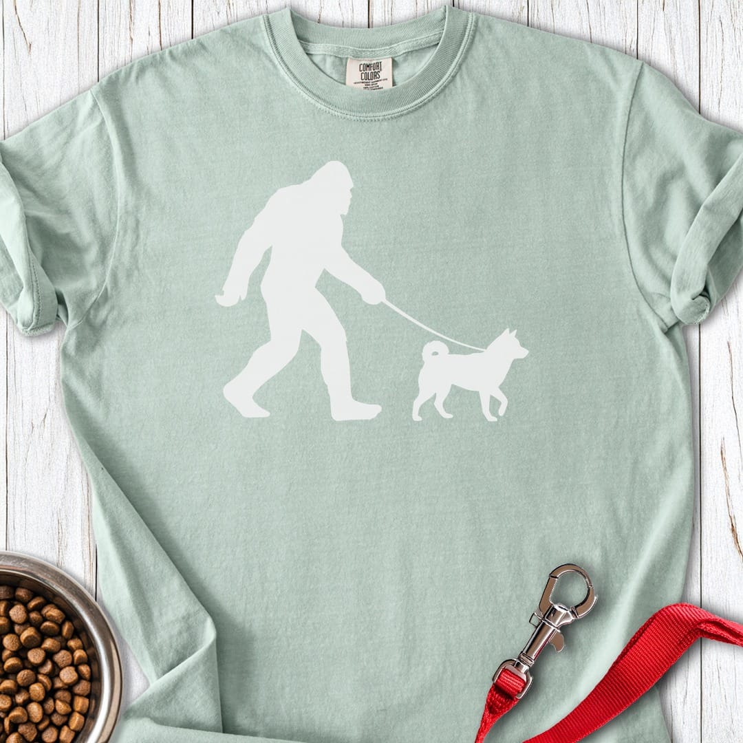 Shiba Inu Bigfoot Premium Tee Gift For Dog Lover