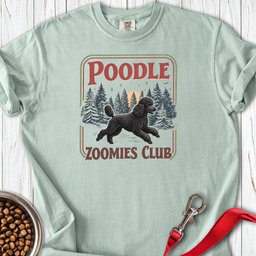 Standard Poodle Zoomies Club Black Premium Tee Gift For Dog Lover