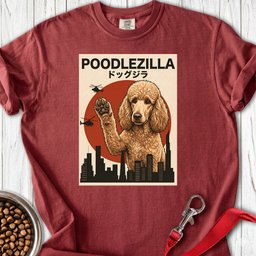 Standard Poodle Poodlezilla Apricot Premium Tee Gift For Dog Lover