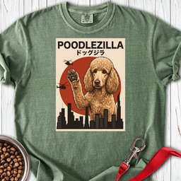 Standard Poodle Poodlezilla Apricot Premium Tee Gift For Dog Lover