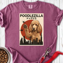 Standard Poodle Poodlezilla Apricot Premium Tee Gift For Dog Lover