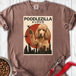 Standard Poodle Poodlezilla Apricot Premium Tee Gift For Dog Lover