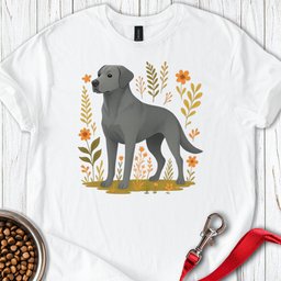 Silver Labrador T Shirt Gift For Dog Lover