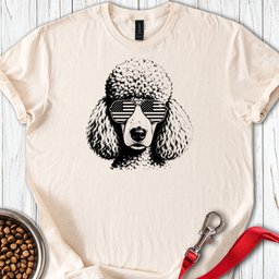 Standard Poodle Flag Shades T Shirt Gift For Dog Lover