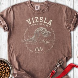Vizsla Swimming Club Premium Tee Gift For Dog Lover