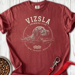 Vizsla Swimming Club Premium Tee Gift For Dog Lover