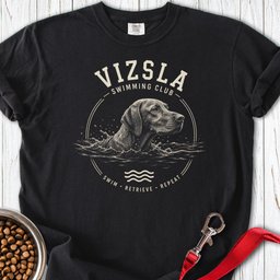 Vizsla Swimming Club Premium Tee Gift For Dog Lover