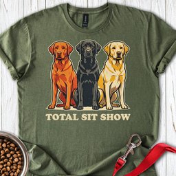 Total Sit Show Labrador T Shirt Gift For Dog Lover