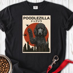 Standard Poodle Poodlezilla Black Premium Tee Gift For Dog Lover