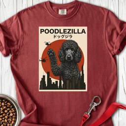 Standard Poodle Poodlezilla Black Premium Tee Gift For Dog Lover