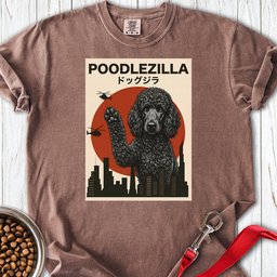 Standard Poodle Poodlezilla Black Premium Tee Gift For Dog Lover