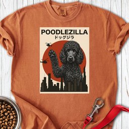 Standard Poodle Poodlezilla Black Premium Tee Gift For Dog Lover