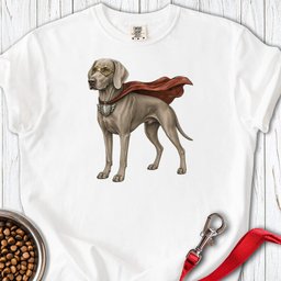 Weimaraner Superhero Premium Tee Gift For Dog Lover