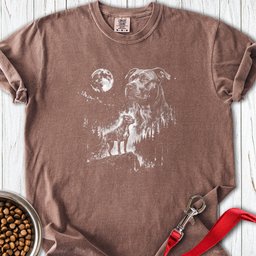Pitbull Moonlight Premium Tee Gift For Dog Lover