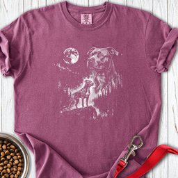 Pitbull Moonlight Premium Tee Gift For Dog Lover
