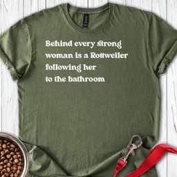 Rottweiler Strong Woman T Shirt Gift For Women