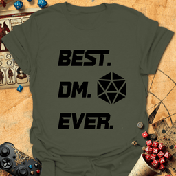 Best DM Ever Tee Gift For Tabletop Gamer