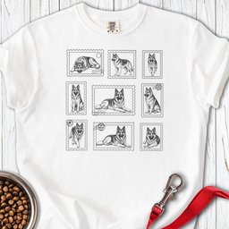 Shiloh Shepherd Stamps Premium Tee Gift For Dog Lover
